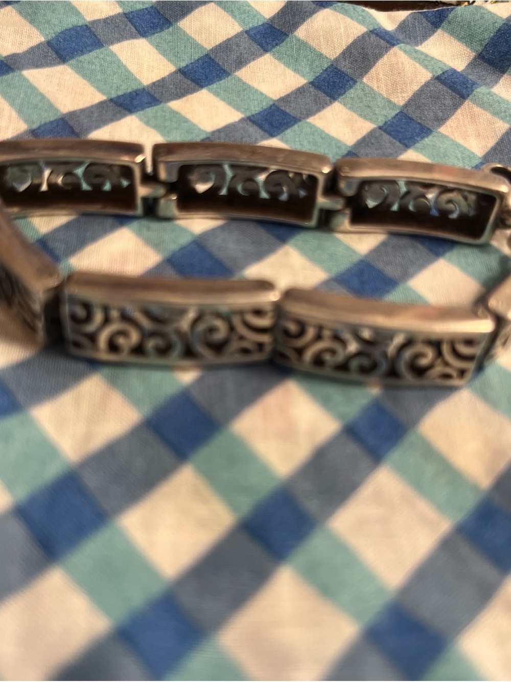 Brighton Silver Filigree Panel Link Bracelet - Picture 2 of 4